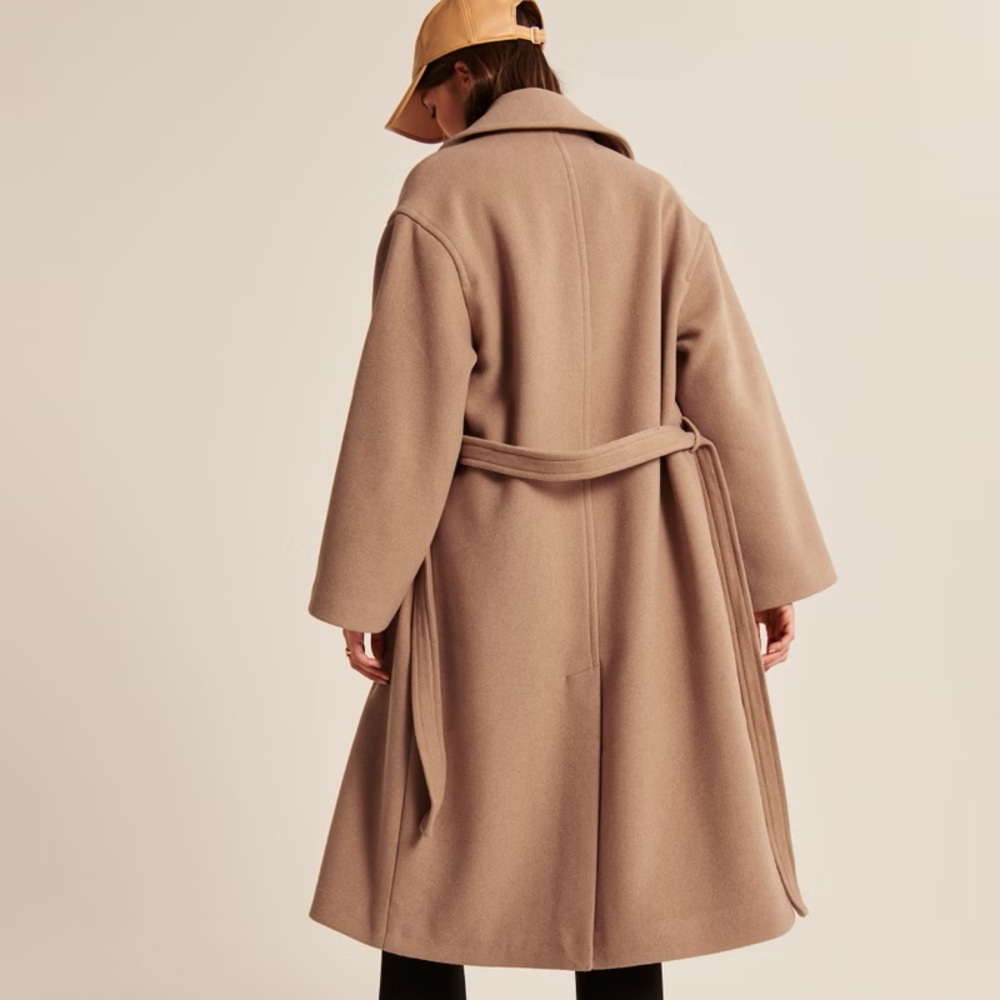 Abercrombie & Fitch Tan Pea Coat - Picture 4 of 8